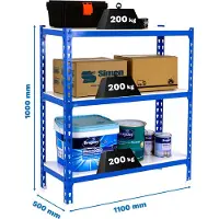Simonclick Superplus 3/500 1000 Metallregal 1000x1100x500 Mm