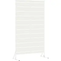 Syfax Sichtschutz Weiß 100 x 50 x 180 cm Stahl