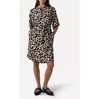 Another Label Damen Kleider Denice Animal Dress S/s - Multi - Größe XS