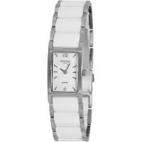 Boccia Damen Armbanduhr 3201-01 Ceramic weiß