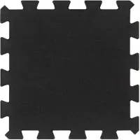 vidaXL Bodenfliesen aus Gummi 9 Stk. Schwarz 16 mm 30x30 cm