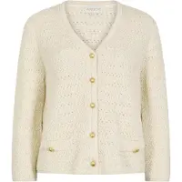 Apricot Cardigan "Schimmernder Baumwollcardigan" mit dekorativen Knöpfen