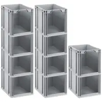 Proregal 10x Eurobox NextGen Store | HxBxT 32x30x40cm | 30 Liter | Front offen | Eurobehälter, Transportbox, Transportbehälter