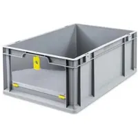 Proregal Eurobox NextGen Insight Cover | HxBxT 22x40x60 | 44 Liter | Hoch/Gelb | Eurobehälter, Transportbox, Transportbehälter, Stapelbehälter