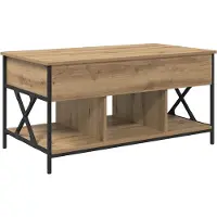 vidaXL Couchtisch Artisan-Eiche 100 x 55 x 48,5 cm Holzwerkstoff
