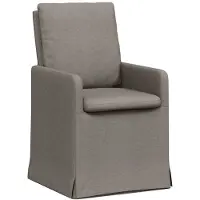 vidaXL Esszimmerstühle 2 stk. Stoff Taupe 57 x 67 x 98 cm