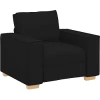vidaXL Sofa Stuhl Schwarz 100x78x84 cm Stoff