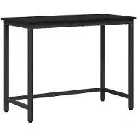 vidaXL Tisch Schwarz Eichen-Optik 80 x 50 x 76,5 cm