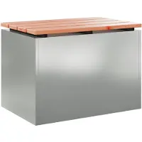 vidaXL Gartenbank Verzinkter Stahl 60 x 40 x 43 cm