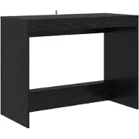 vidaXL Bett-Schreibtisch Schwarz Eichen-Optik Holzwerkstoff