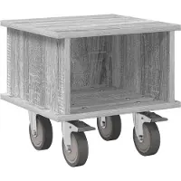 vidaXL TV-Ständer 37 x 35 x 35 cm Graues Sonoma Holzwerkstoff