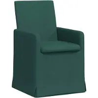 vidaXL Esszimmerstühle 2 Stk. Stoff Dunkelgrün 57 x 67 x 95 cm