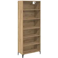 vidaXL Highboard Artisan-Eiche 69,5 x 34 x 180 cm Holzwerkstoff