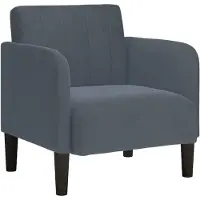 vidaXL Sessel mit Armlehnen Dunkelgrau 54 cm Samt