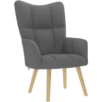 vidaXL Relaxsessel Dunkelgrau Stoff