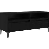 vidaXL TV-Schränk Schwarz Eichen-Optik 100 x 34,5 x 44,5 cm