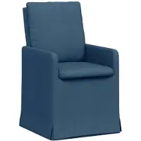 vidaXL Esszimmerstühle 2 stk. Stoff Blau 57 x 67 x 98 cm