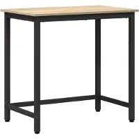 vidaXL Tisch Sonoma-Eiche 100 x 50 x 76,5 cm Ingenieure Holz und Stahl