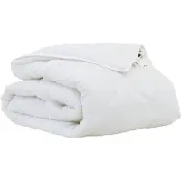 vidaXL Sommerdecke 220 x 155 x 3 cm Sommer Polyester Weiß Atmungsaktiv