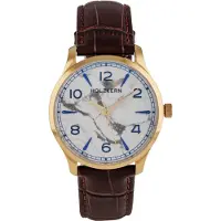 Holzkern Herrenuhr Primetime Howlith/Goldfarben