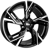 Mam 19 Zoll MAM RS5 5x108 ET45 Alufelgen BLACK FRONT POLISH