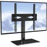 Vevor TV Ständer mit Rollen Universal 615–670 mm Höhenverstellbar, 75 x 75 mm, 400 x 400 mmm 41 kg Belastbar Bodenständer Standfuß Mobil Wagen Fernsehständer, Stabile Halterung Fernsehtisch