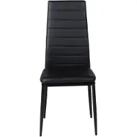 Ebuy24 Stuhl Slim Schwarz 2er-Pack