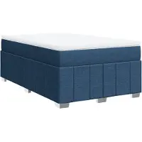 Syfax Boxspringbett mit Matratze Blau 120x200 cm Stoff