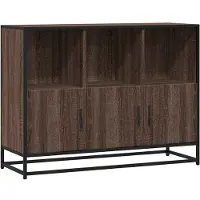 vidaXL Sideboard Braun Eichen-Optik 100x35x76 cm Holzwerkstoff