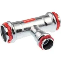 Buderus VSH T-Stück reduziert i/i/i 42 x 28 x 42 C-Stahl V-Kontur 6561104