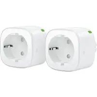 Eve Audio 2er Pack Energy (Matter) Smarte Steckdose, Weiß