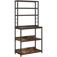 vidaXL Küchenregal Geräucherte Eiche 80 x 40 x 168 cm Holzwerkstoff