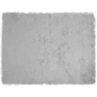 vidaXL Teppich aus Kunstschaffell TAFALLA Grau 240 x 340 cm Polyester