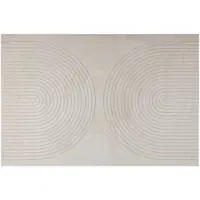 vidaXL Bereichsteppiche GALATI Creme 230 x 160 cm Polyester