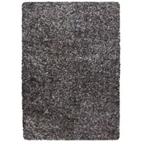 Carpetsale24 Hochflor Teppich 60x110 cm Taupe – Shaggy, Meliert, Flauschig & Pflegeleicht, Jute-Rücken – Ideal für Flur, Eingangsbereich