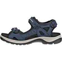 Ecco Offroad W 0695630203 Damen, Sportsandale, Leder/Textil, Dunkelblau - Damenschuhe Sandalette / Sling, Blau, leder/textil (nubuk/mesh)
