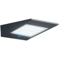 Zafferano Solar-LED-Wandleuchte 2,2 W batteriebetrieben mit Photovoltaik IP54 dunkelgrau
