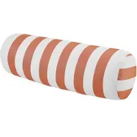Momax Nackenrolle Amore Streif Orange/Weiß ca. 15x45cm