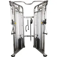 U.N.O. Fitness Trainingsstation "CS 1000 Eckstation" 2 Gewichtsblöcke Beidseitig auf 19 Stufen in der Höhe einstellbar