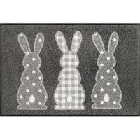 Kleen-Tex Fußmatte "Bunny Trio" rechteckig 7 mm Höhe