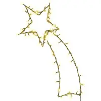 vidaXL Weihnachtsbeleuchtung Sternschnuppen-Silhouette 80 LEDs