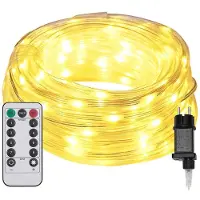 vidaXL Lichtseil mit 480 LEDs Warmes Weiß 20 m PVC