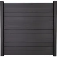 MR-Zaun Terra Steckzaun Quadratisch BPC, Anthrazitgrau