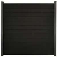 MR-Zaun Terra Steckzaun Quadratisch BPC, Schwarz co-ex.