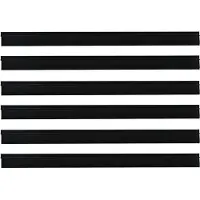 vidaXL Selbstklebende Türbürstendichtungen 6 stk. Schwarz 100 cm