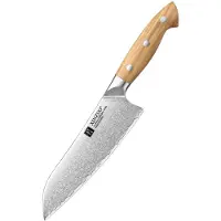 Xinzuo - Santokumesser 18 cm – X02O Pin Serie - hergestellt aus 3-lagigem Verbundstahl