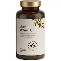 Kurkraft Eisen + Vitamin C – Curryblatt & Hagebutte 14 mg 180 Kapseln vegan St