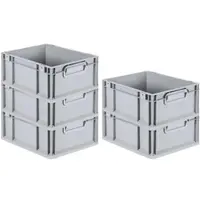 Proregal SparSet 5x Eurobox NextGen Grip HxBxT 17 x 30 x 40 cm 16 Liter