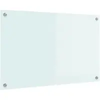 vidaXL Küchenrückwand Milch 80 x 50 cm Gehärtetes Glas