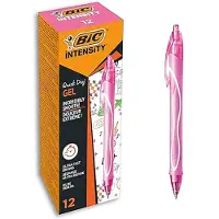 BIC Gel-ocity Quick Dry 0.7mm Pink Stift 12 Einheiten